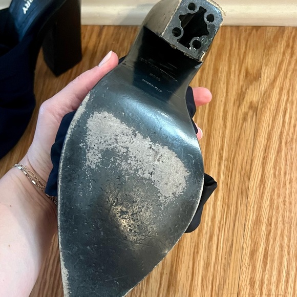 Burberry Black Mules with Bow Detail - Picture 3 of 4